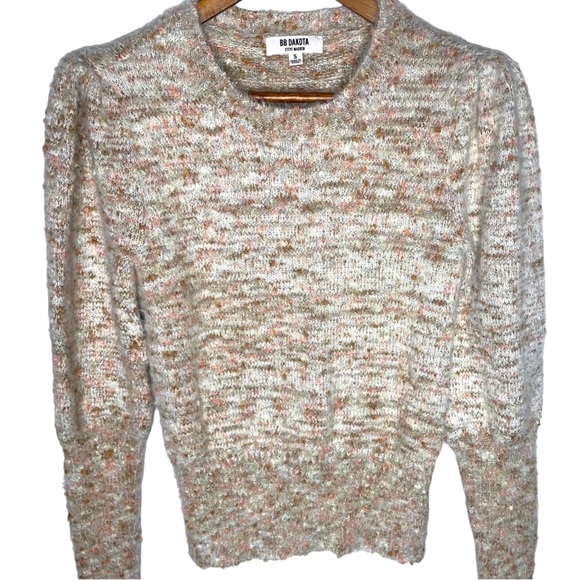 BB Dakota by Steve Madden Fleck The Halls Puff Sleeve Sweater - Picture 2 of 10